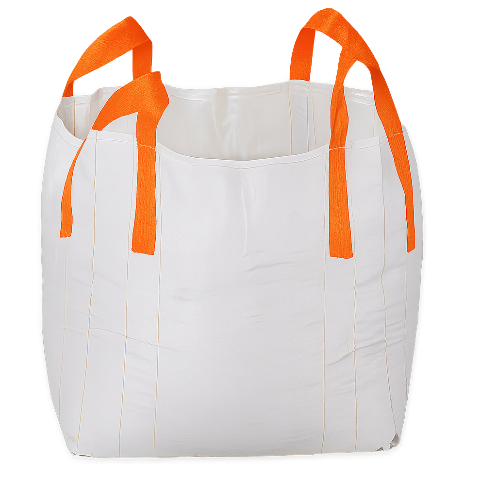 Big Bag circular con asas cruzadas para construcción, minerales y productos químicos