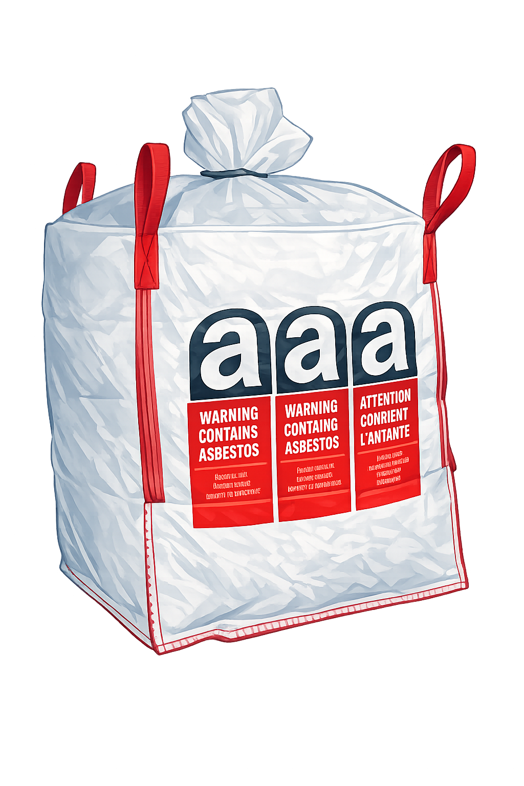Big Bag homologado para asbestos y amianto troceado